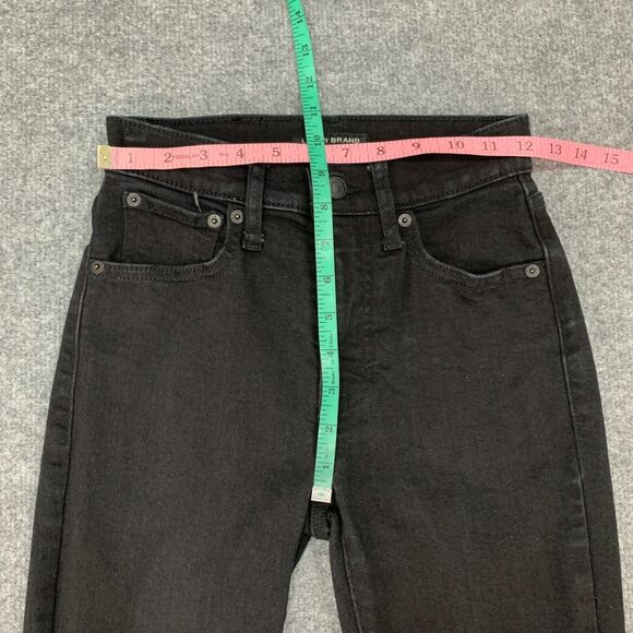 Lucky Brand Jeans Womens 25 Black Denim High Rise Bridgette Skinny Stretch - Picture 4 of 14